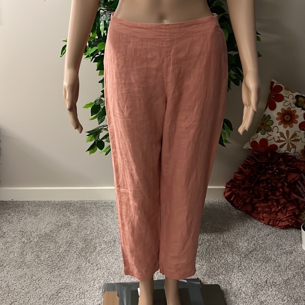 Australian brand banana blue clay coloured 100% linen beach pants size S